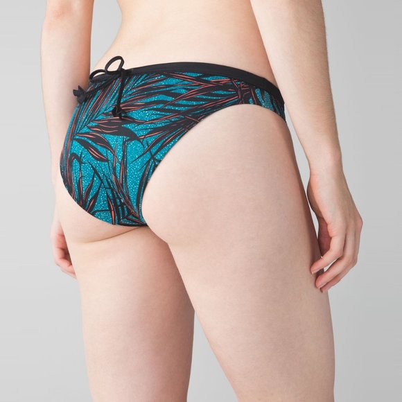 Lululemon Suns Out Bikini Bottom Palm Print Size 6